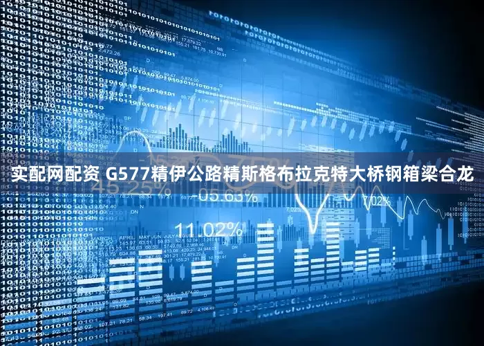 实配网配资 G577精伊公路精斯格布拉克特大桥钢箱梁合龙