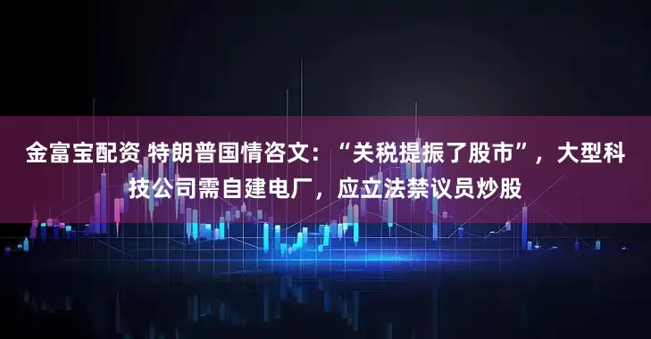 金富宝配资 特朗普国情咨文：“关税提振了股市”，大型科技公司需自建电厂，应立法禁议员炒股
